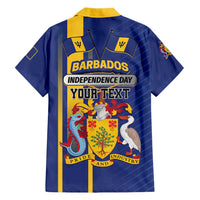 Personalized Barbados 30th November Family Matching Tank Maxi Dress and Hawaiian Shirt Independence Day Flag Map - Wonder Print Shop
