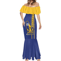 Personalized Barbados 30th November Mermaid Dress Independence Day Flag Map - Wonder Print Shop