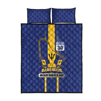 Barbados 30th November Quilt Bed Set Independence Day Flag Map - Wonder Print Shop