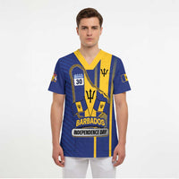 Personalized Barbados 30th November Scrub Top Independence Day Flag Map - Wonder Print Shop