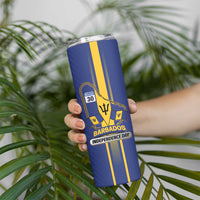 Personalized Barbados 30th November Skinny Tumbler Independence Day Flag Map - Wonder Print Shop