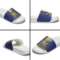Barbados 30th November Slide Sandals Independence Day Flag Map - Wonder Print Shop