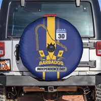 Barbados 30th November Spare Tire Cover Independence Day Flag Map - Wonder Print Shop