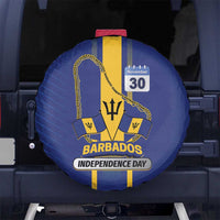 Barbados 30th November Spare Tire Cover Independence Day Flag Map - Wonder Print Shop