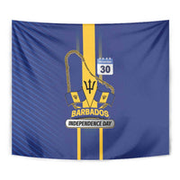 Barbados 30th November Tapestry Independence Day Flag Map - Wonder Print Shop