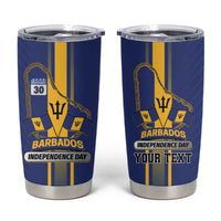 Personalized Barbados 30th November Tumbler Cup Independence Day Flag Map - Wonder Print Shop