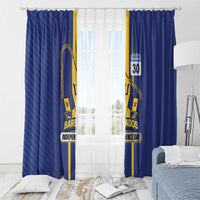 Barbados 30th November Window Curtain Independence Day Flag Map - Wonder Print Shop