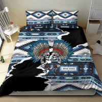 Native American Chief Skull With Axe Bedding Set - Wonder Print Shop