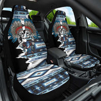Native American Chief Skull With Axe Car Seat Cover - Wonder Print Shop