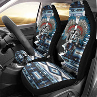 Native American Chief Skull With Axe Car Seat Cover - Wonder Print Shop