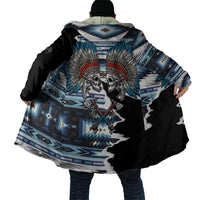 Native American Chief Skull With Axe Cloak - Wonder Print Shop