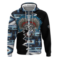 Native American Chief Skull With Axe Hoodie - Wonder Print Shop