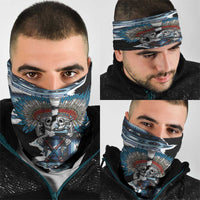 Native American Chief Skull With Axe Neck Gaiter - Wonder Print Shop