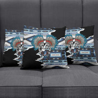 Native American Chief Skull With Axe Pillow Cover - Wonder Print Shop