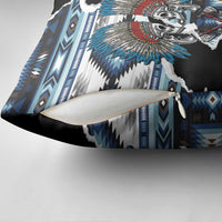 Native American Chief Skull With Axe Pillow Cover - Wonder Print Shop