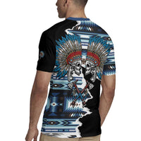 Native American Chief Skull With Axe Rugby Jersey - Wonder Print Shop