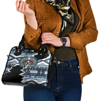 Native American Chief Skull With Axe Shoulder Handbag - Wonder Print Shop