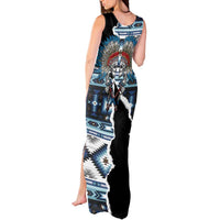 Native American Chief Skull With Axe Tank Maxi Dress - Wonder Print Shop