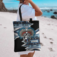 Native American Chief Skull With Axe Tote Bag - Wonder Print Shop