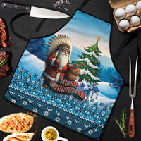 Native American Santa Claus Apron Merry Christmas - Wonder Print Shop