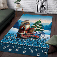 Native American Santa Claus Area Rug Merry Christmas - Wonder Print Shop