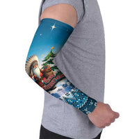 Personalized Native American Santa Claus Arm Sleeves Merry Christmas - Wonder Print Shop