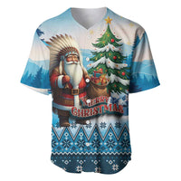 Personalized Native American Santa Claus Baseball Jersey Merry Christmas - Wonder Print Shop
