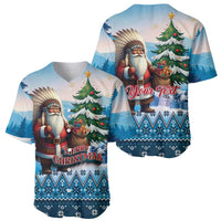 Personalized Native American Santa Claus Baseball Jersey Merry Christmas - Wonder Print Shop