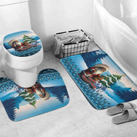 Native American Santa Claus Bathroom Set Merry Christmas - Wonder Print Shop