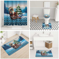 Native American Santa Claus Bathroom Set Merry Christmas - Wonder Print Shop