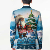 Personalized Native American Santa Claus Blazer Merry Christmas - Wonder Print Shop