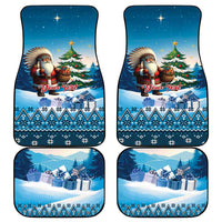 Personalized Native American Santa Claus Car Mats Merry Christmas - Wonder Print Shop
