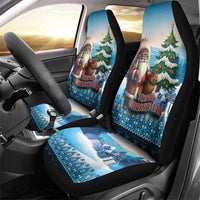 Native American Santa Claus Car Seat Cover Merry Christmas - Wonder Print Shop