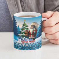 Personalized Native American Santa Claus Ceramic Mug Merry Christmas - Wonder Print Shop