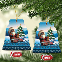 Native American Santa Claus Ceramic Ornament Merry Christmas 2025 - Wonder Print Shop