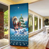 Personalized Native American Santa Claus Door Cover Merry Christmas - Wonder Print Shop