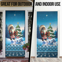 Personalized Native American Santa Claus Door Cover Merry Christmas - Wonder Print Shop
