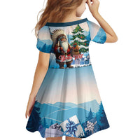 Personalized Native American Santa Claus Family Matching Off Shoulder Maxi Dress and Hawaiian Shirt Merry Christmas - Wonder Print Shop