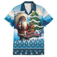 Personalized Native American Santa Claus Family Matching Off Shoulder Maxi Dress and Hawaiian Shirt Merry Christmas - Wonder Print Shop