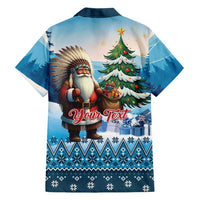 Personalized Native American Santa Claus Family Matching Off Shoulder Maxi Dress and Hawaiian Shirt Merry Christmas - Wonder Print Shop