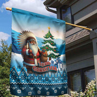 Native American Santa Claus Garden Flag Merry Christmas - Wonder Print Shop