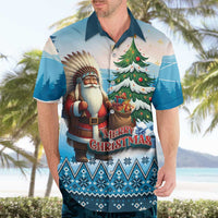 Personalized Native American Santa Claus Hawaiian Shirt Merry Christmas - Wonder Print Shop