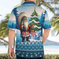 Personalized Native American Santa Claus Hawaiian Shirt Merry Christmas - Wonder Print Shop
