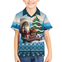 Personalized Native American Santa Claus Hawaiian Shirt Merry Christmas - Wonder Print Shop
