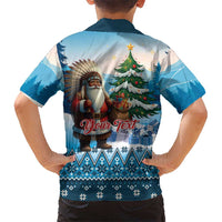 Personalized Native American Santa Claus Hawaiian Shirt Merry Christmas - Wonder Print Shop