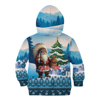 Personalized Native American Santa Claus Kid Hoodie Merry Christmas - Wonder Print Shop