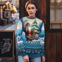 Personalized Native American Santa Claus Ugly Christmas Sweater Merry Christmas 2025 - Wonder Print Shop