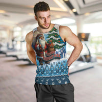 Personalized Native American Santa Claus Men Tank Top Merry Christmas - Wonder Print Shop