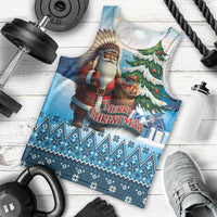 Personalized Native American Santa Claus Men Tank Top Merry Christmas - Wonder Print Shop