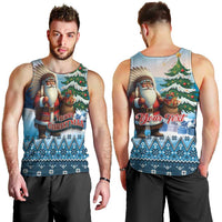 Personalized Native American Santa Claus Men Tank Top Merry Christmas - Wonder Print Shop